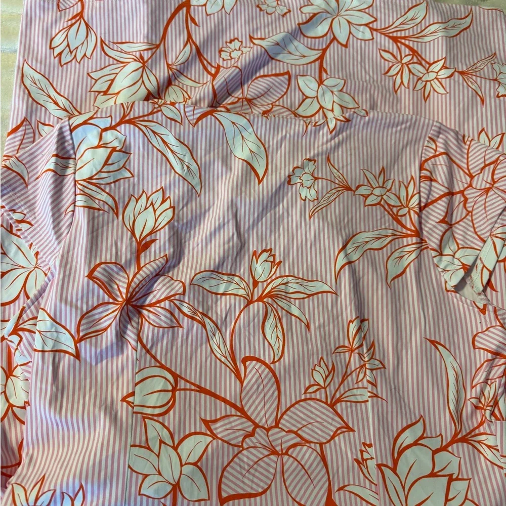 Talbots Pink Floral Asymmetrical Wrap Dress - Picture 6 of 7
